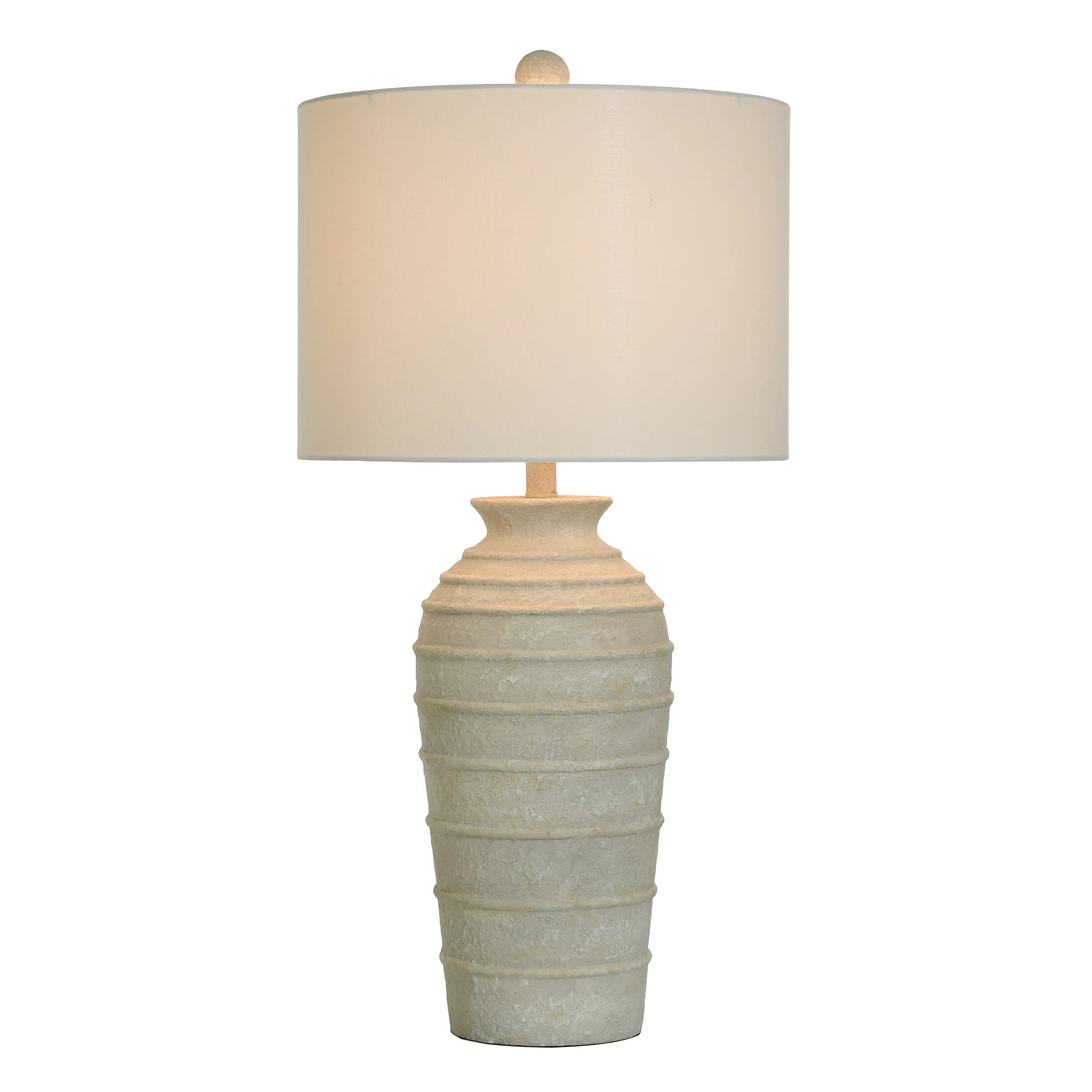 Brie - Poly Resin Table Lamp - Off-White Shade | Wayfair North America