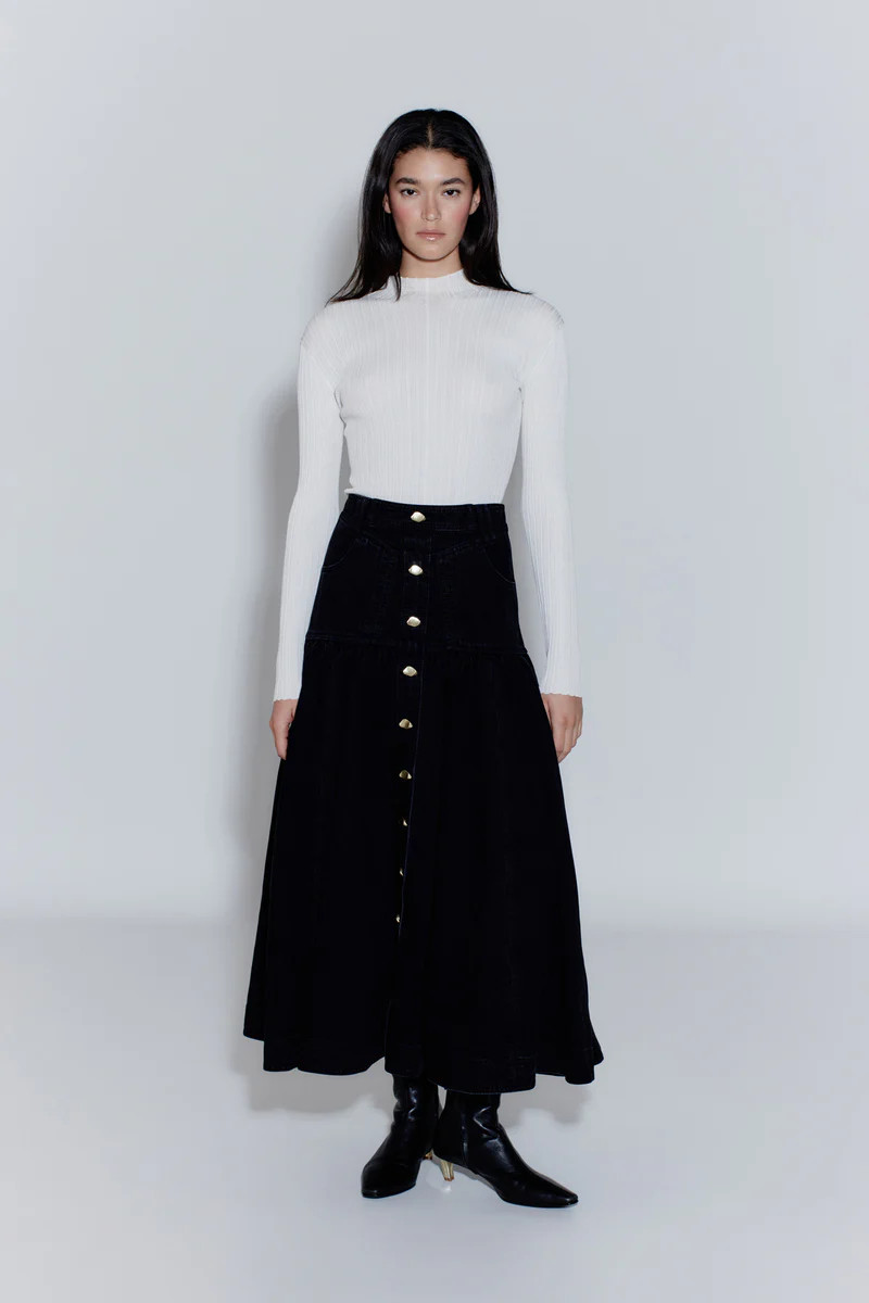 Maya Belmond Denim Midi Skirt | aje. (US, UK, Europe, ROW)