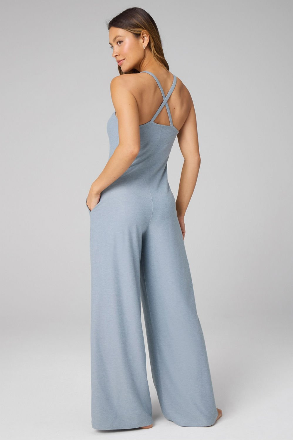 Cloud Jersey Wide Leg Onesie | Fabletics