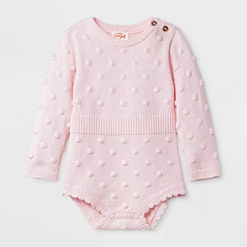 Baby Girls' Bobble Romper - Cat & Jack™ | Target