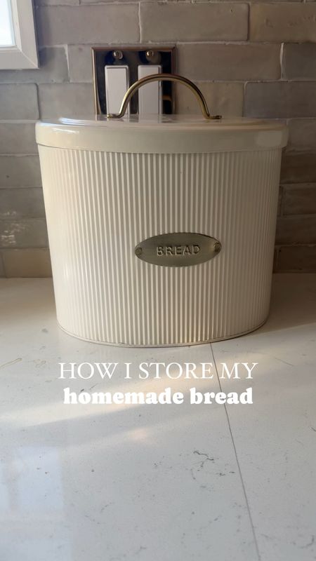 This is how I store my bread. I use these linen bread bags and place them inside the bread box and it stays fresh for days  

#LTKhome #LTKVideo