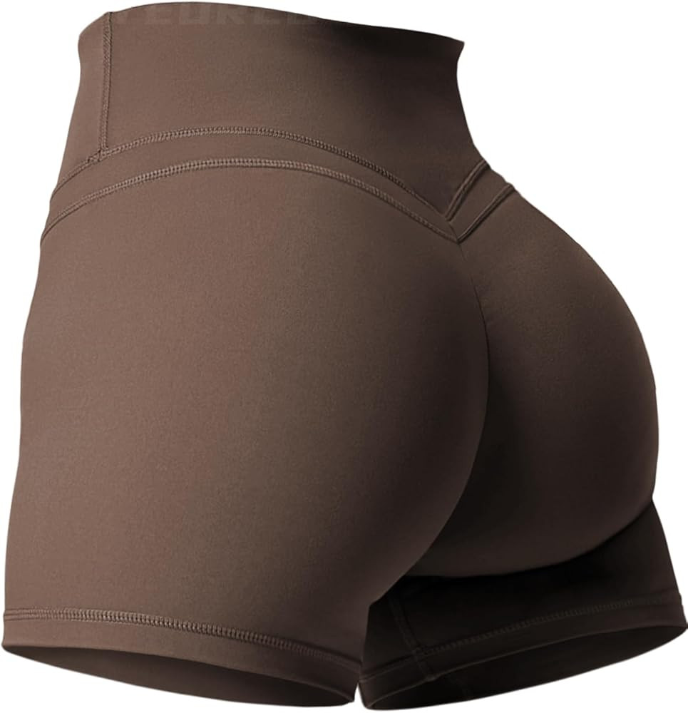 YEOREO Buttery Workout Shorts for Women High Waist Running Biker Shorts Spandex Scrunch Gym Yoga ... | Amazon (US)