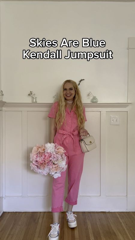 Skies are blue Kendall jumpsuit in pink 💞 
Linked similar

#LTKFestival #LTKstyletip #LTKVideo