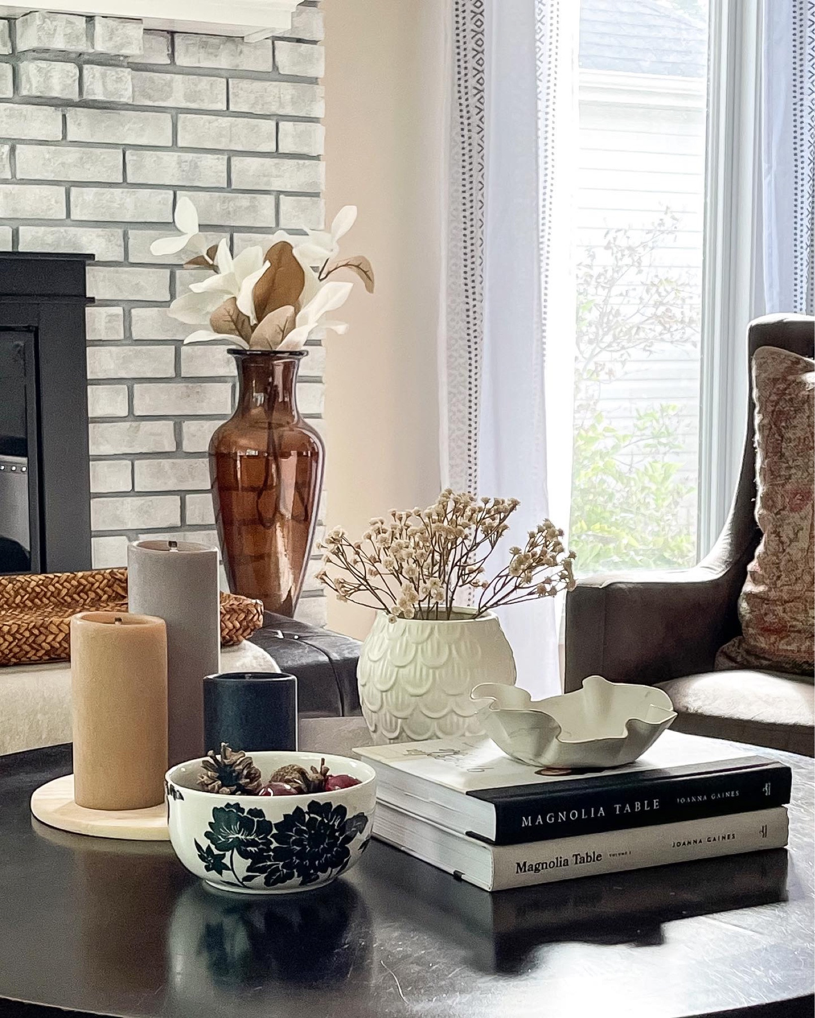 Cozy Fall coffee table view. Fall decor ideas.  Home decor ideas. Cozy living. Family room decor. 

#LTKSeasonal #LTKstyletip #LTKhome