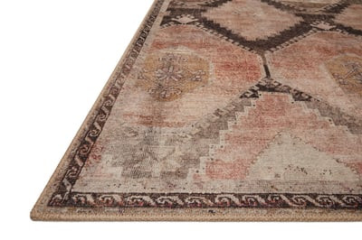 Wynter Printed WYN-08 Graphite/Blush Area Rug | Rugs Direct