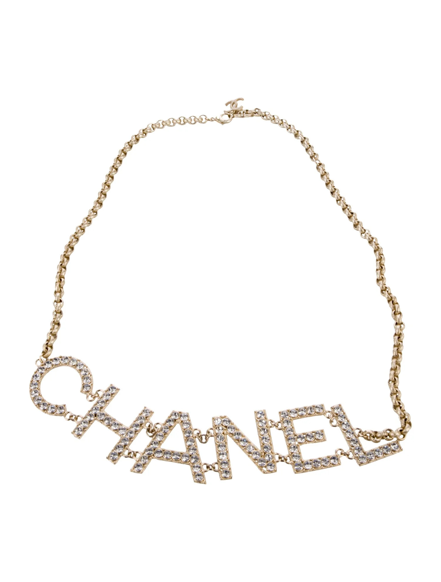 2019 Interlocking CC Logo Chain-Link Belt | The RealReal