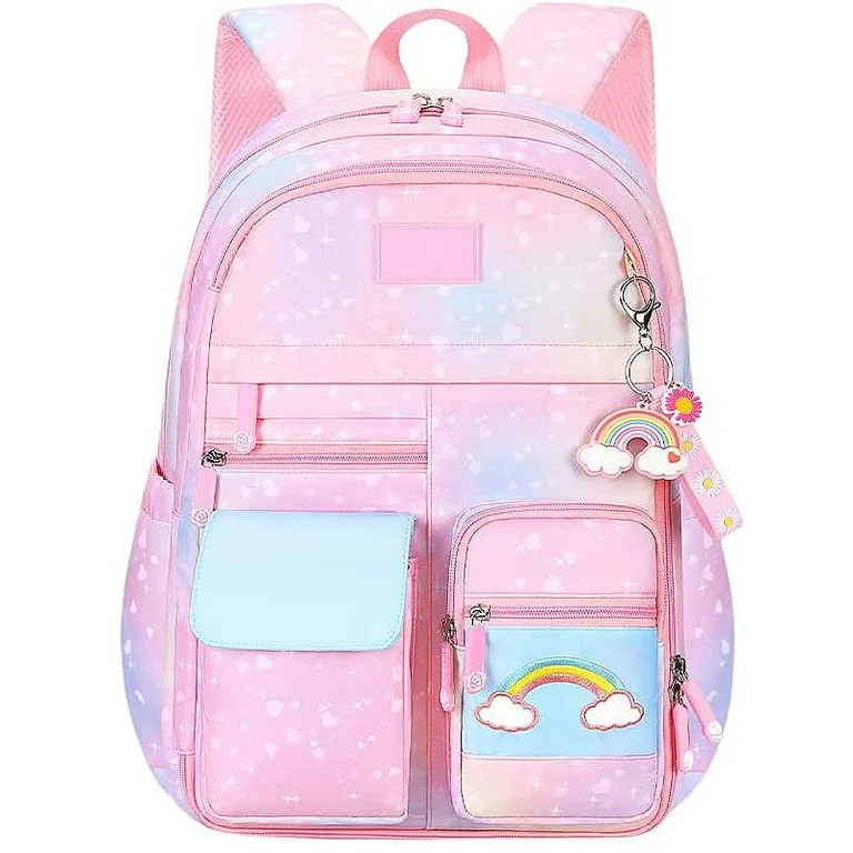 Girls Backpack, School Backpacks, Cute Book Bag with Compartments for Teen Girl Kid Students Elem... | Walmart (US)