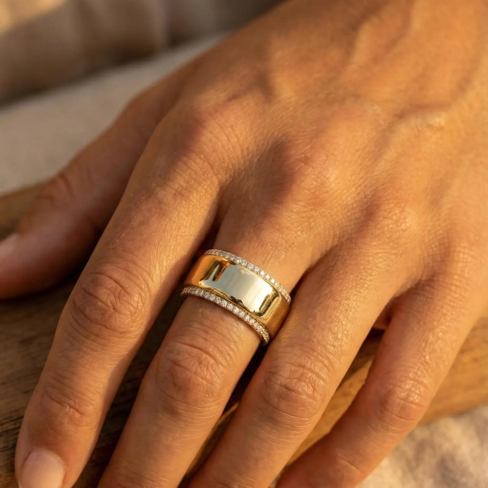 Gold Oura Stacking Ring Dainty Eternity Band Pave Setting Delicate Ring CZ Wedding Luxurious Gift... | Etsy (US)