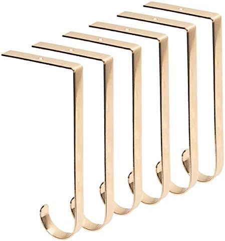 Beyond Your Thoughts Christmas Stocking Holder Hook Fireplace Gold Set of 6 | Amazon (US)