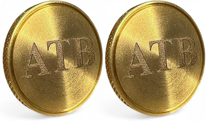Personalized Golf Ball Marker Set of 2 - Solid Brass & Copper Golf Accessories for Men - Golf Gif... | Amazon (US)