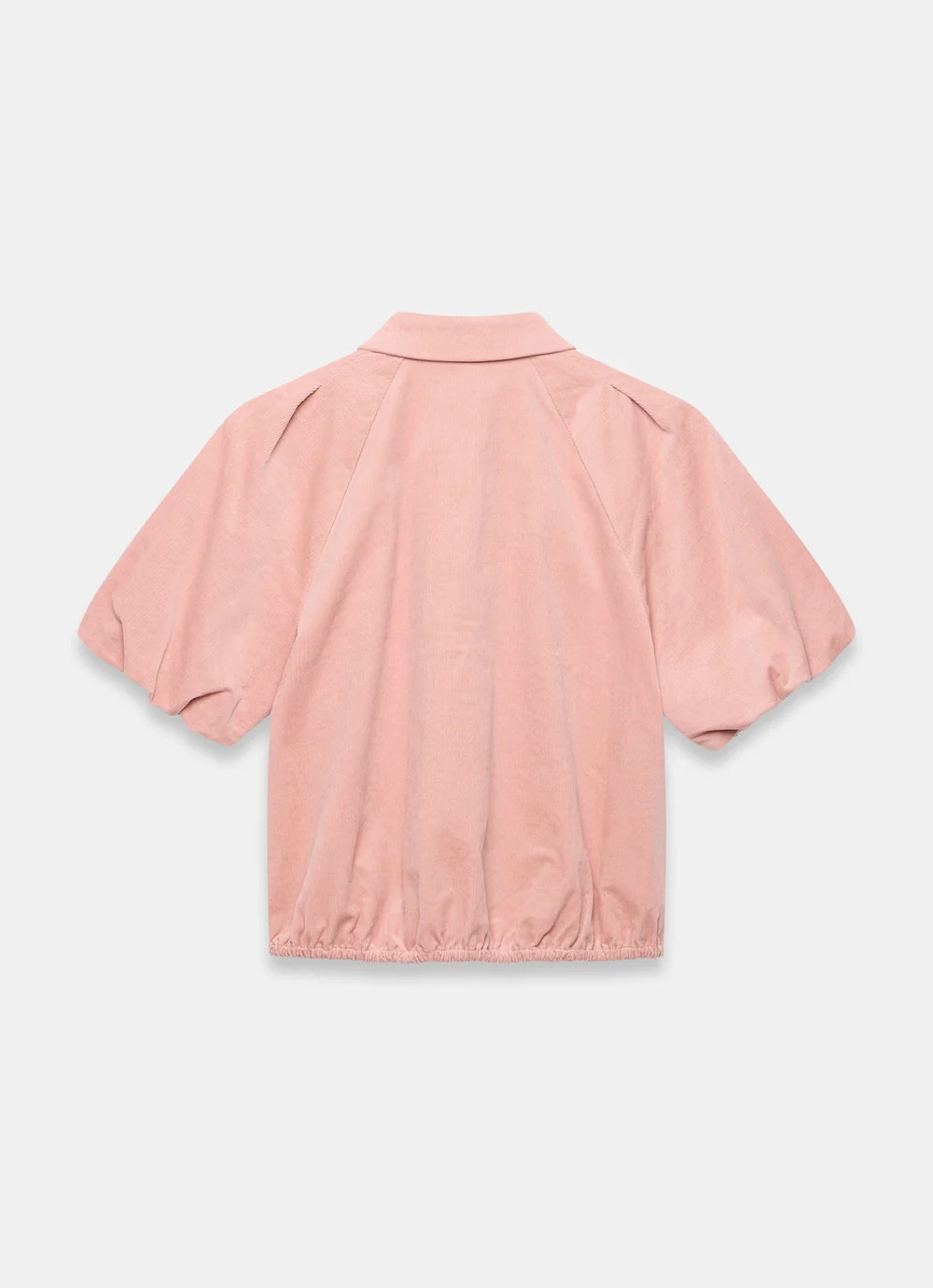 Pink Corduroy Puff Sleeve Shirt | Mint Velvet