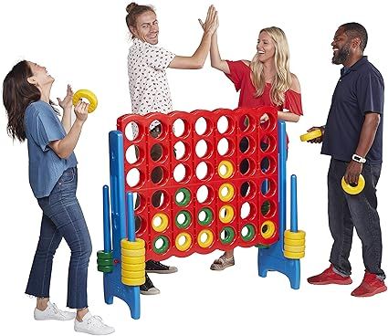 ECR4Kids-ELR-12507 Jumbo 4-to-Score Giant Game Set, Backyard Games for Kids, Jumbo Connect-All-4 ... | Amazon (US)