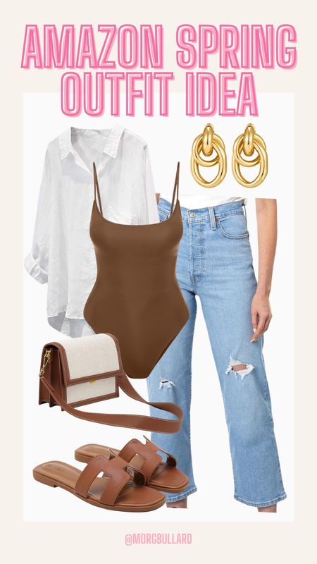 Brown Outfit | Espresso Outfit | Bodysuit | Spring Outfit | Amazon Fashion

#LTKstyletip #LTKfindsunder100 #LTKfindsunder50