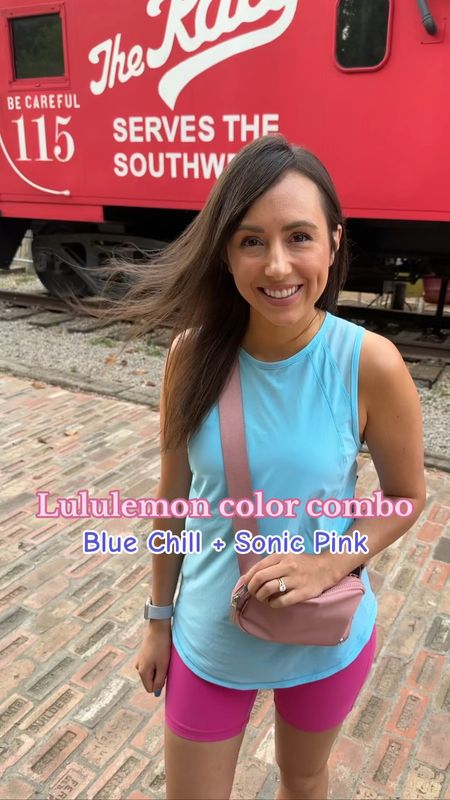Lululemon sculpt tank in blue chill (size 6) with align shorts in sonic pink (size 4)




#LTKfitness #LTKfindsunder100 #LTKSeasonal