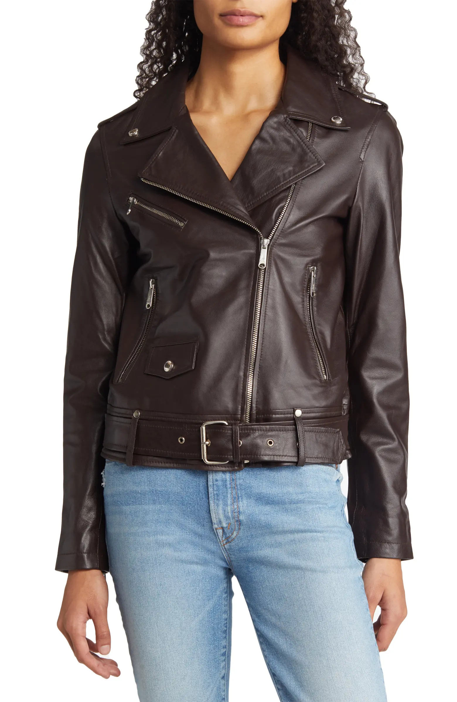 Belted Moto Jacket | Nordstrom