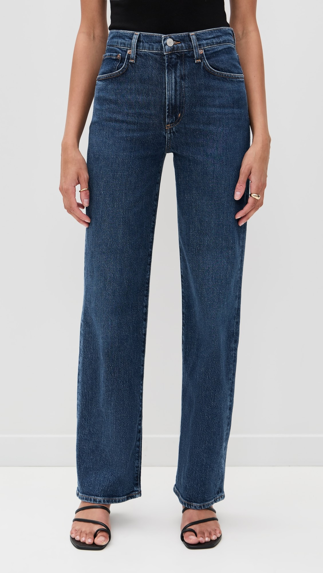 Harper Jeans Mid Rise Relaxed Straight Jeans | Shopbop