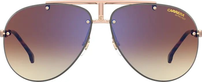 Carrera Eyewear 62mm Rimless Aviator Sunglasses | Nordstrom | Nordstrom