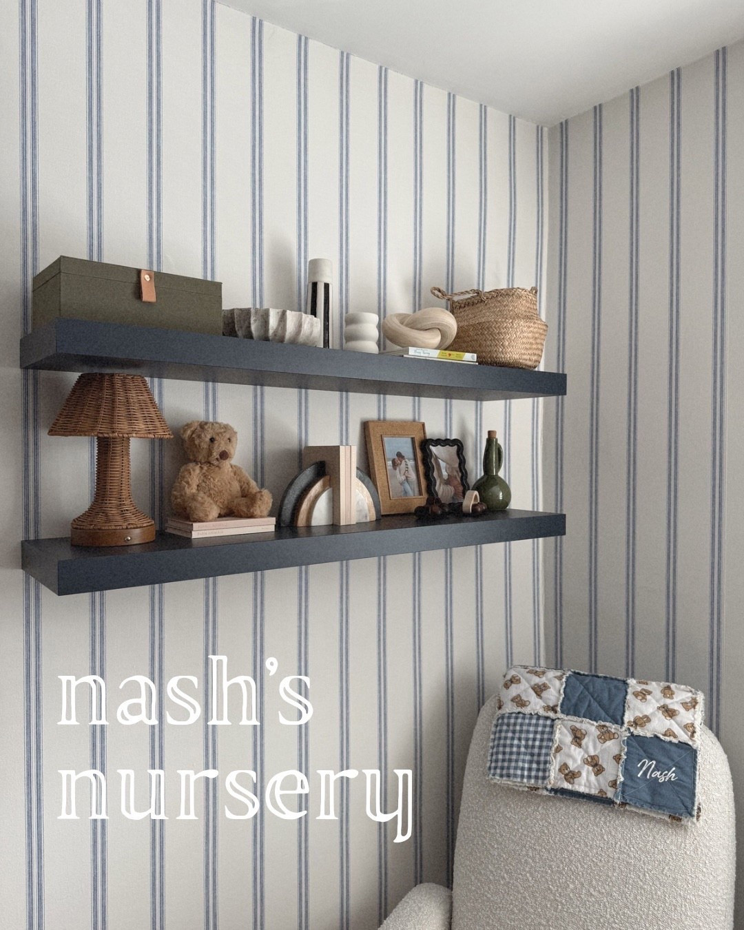 nash’s nursery — our favorite room in the house 🤍