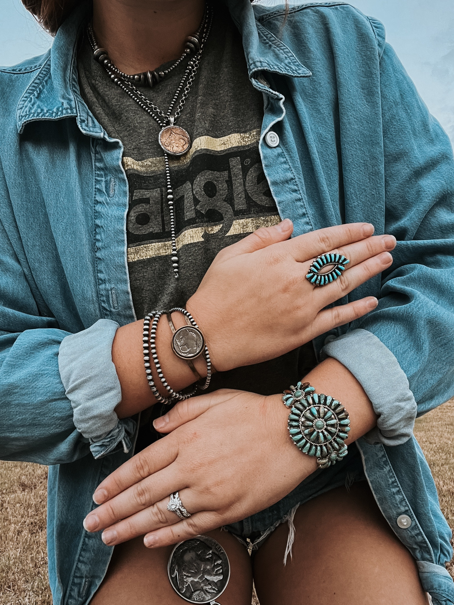 Turquoise & Navajo Pearls!!