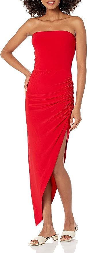 Norma Kamali Women's Strapless Side Drape Gown | Amazon (US)