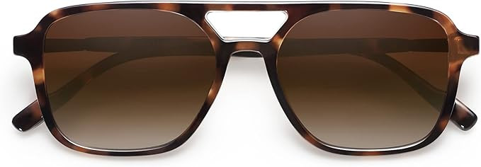 SOJOS Retro Aviator Sunglasses for Women Men,Trendy Rectangle Womens Mens Shades Sun Glasses SJ22... | Amazon (US)