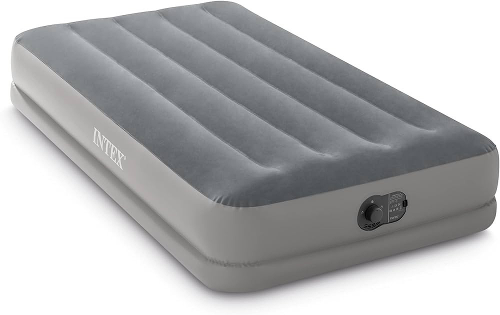 INTEX 64112E Dura-Beam Standard Prestige Air Mattress: Fiber-Tech – Twin Size – Built-in USB ... | Amazon (US)