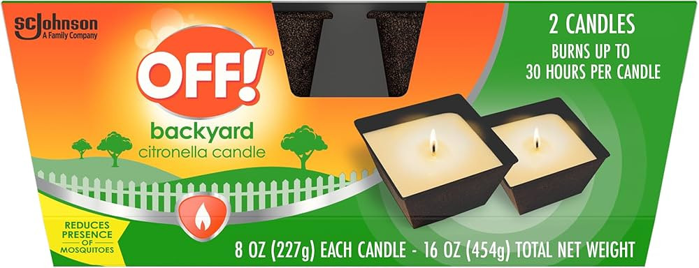 OFF! Backyard Citronella Scented Candle, Ambiance Enhancing Centerpiece, Burns for up to 25 Hours... | Amazon (US)