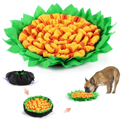 Interactive Snuffle Mat for Dogs & Cats – Adjustable Foraging Puzzle Feeder with Non-Slip Base (21" to 9") | Wayfair North America