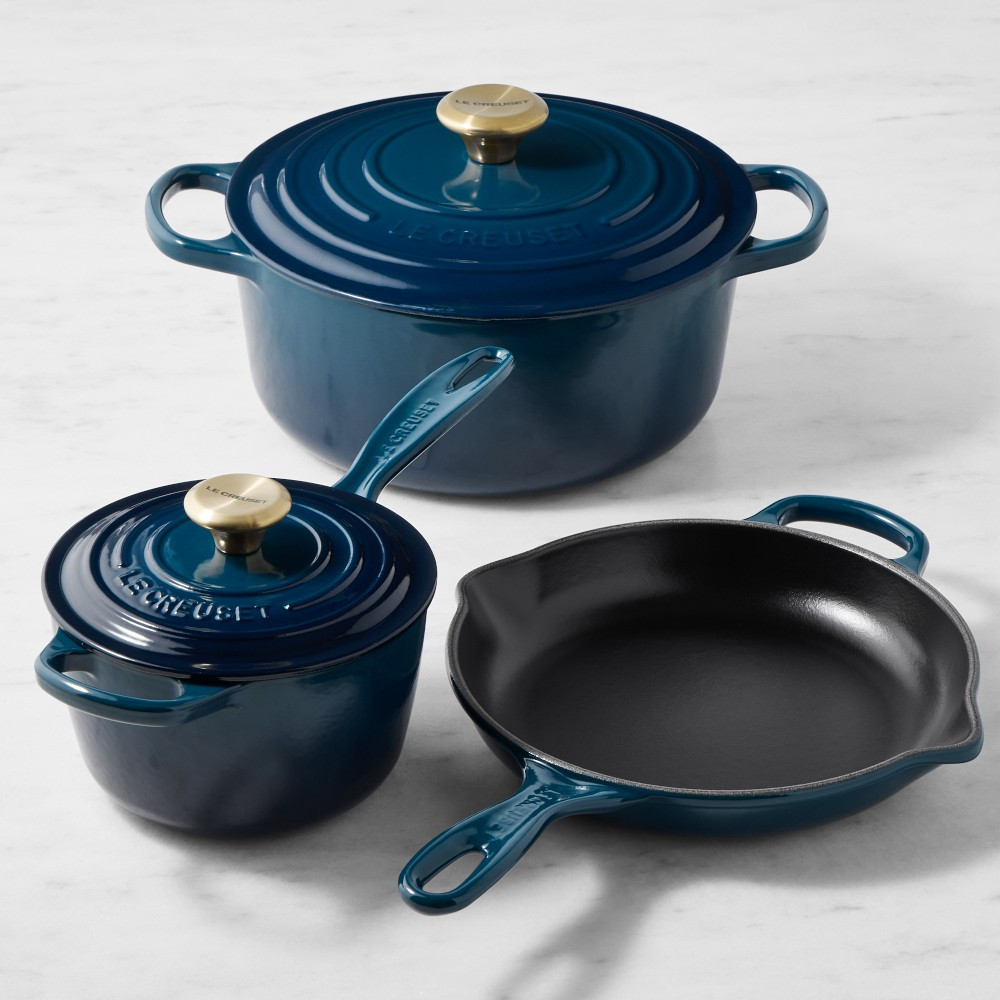 Le Creuset Signature Enameled Cast Iron 5-Piece Cookware Set | Williams-Sonoma