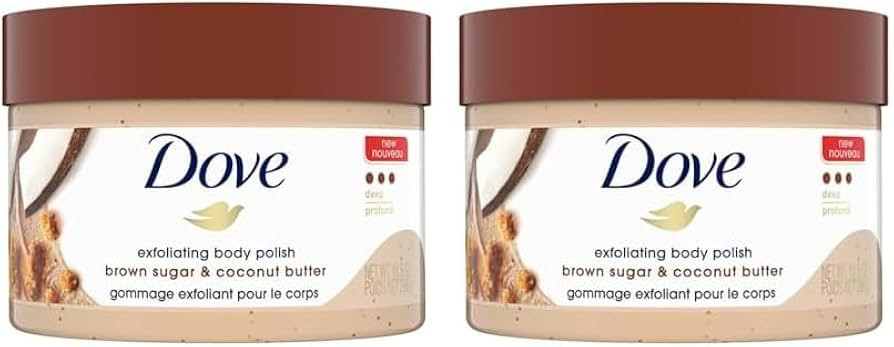 Dove Exfoliating Body Polish Scrub For Silky Smooth Skin Brown Sugar & Coconut Butter Body Scrub ... | Amazon (US)