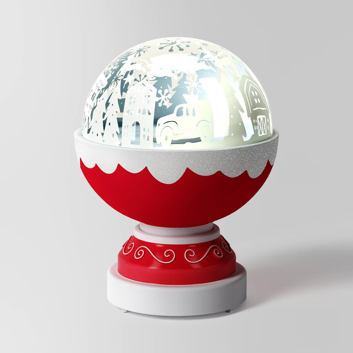 8" Battery Operated Lit Christmas Village Scene Projector - Wondershop™: Snow Globe Design, Pla... | Target