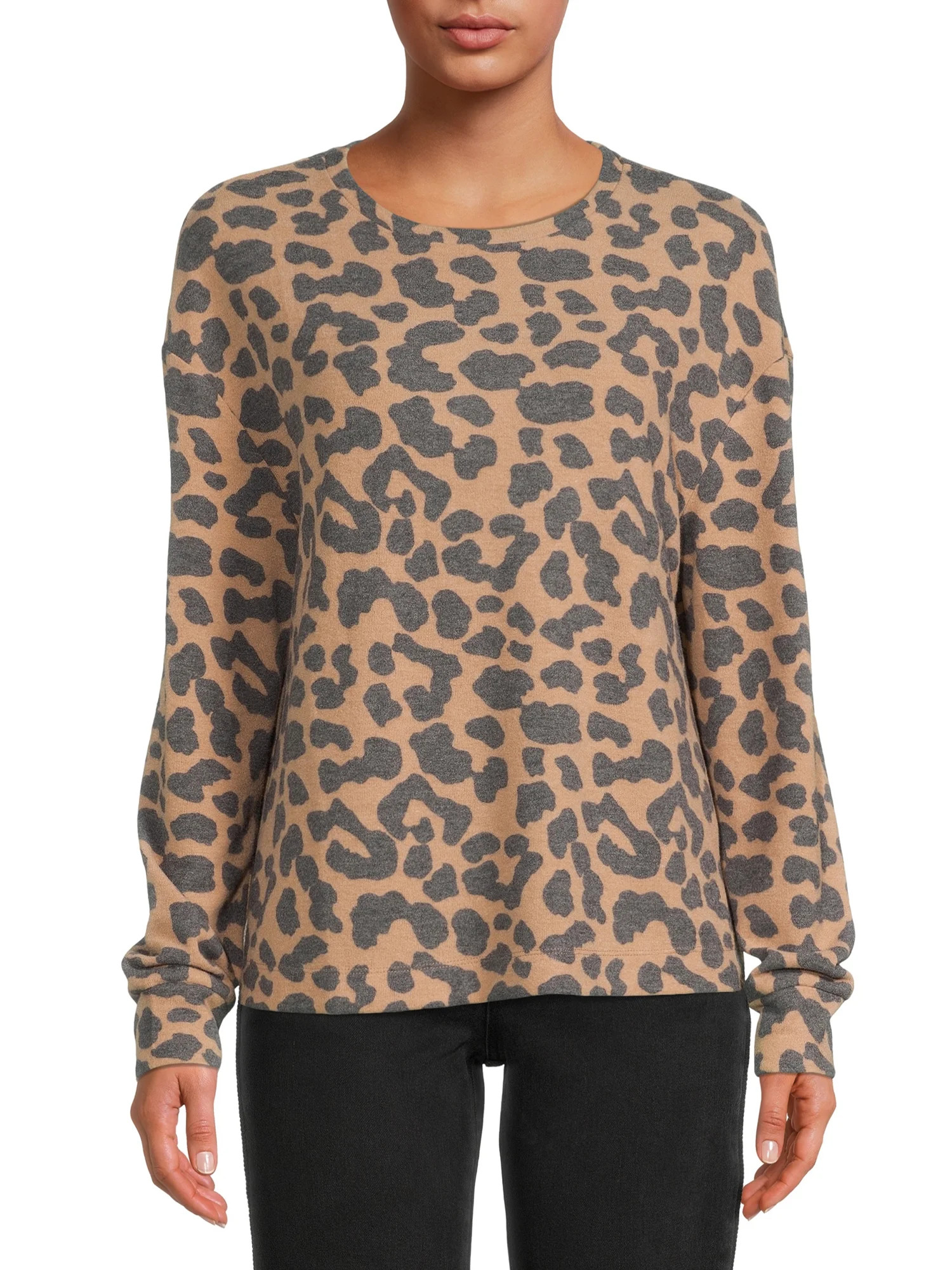 Time And Tru Women's Hacci Top - Walmart.com | Walmart (US)