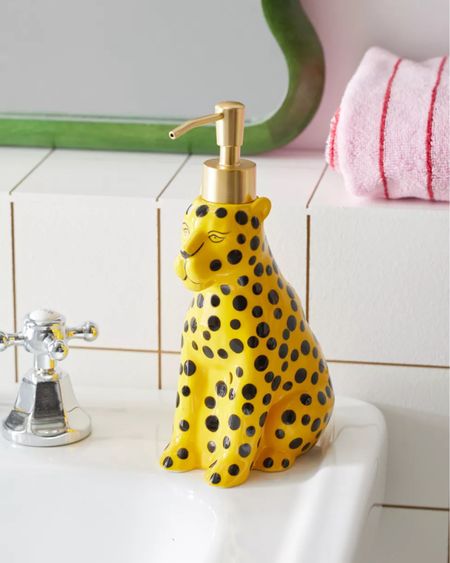 Cheetah Soap Dispenser
Maximalist Decor 
Maximalism
Cheetah
Leopard 
Novelty
Home Decor
Bathroom Decor
Fun Decor
Colorful Decor

#LTKfindsunder50 #LTKhome