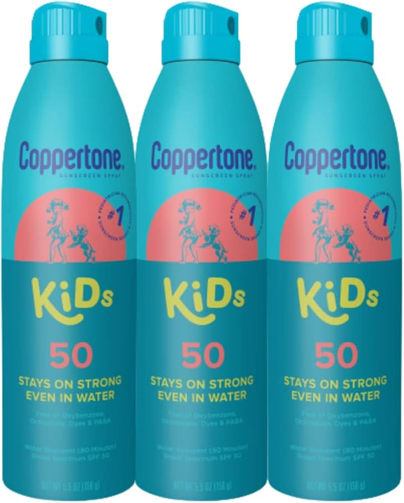 Coppertone Kids Sunscreen Spray SPF 50, Water Resistant Spray Sunscreen for Kids, Pediatrician Re... | Amazon (US)