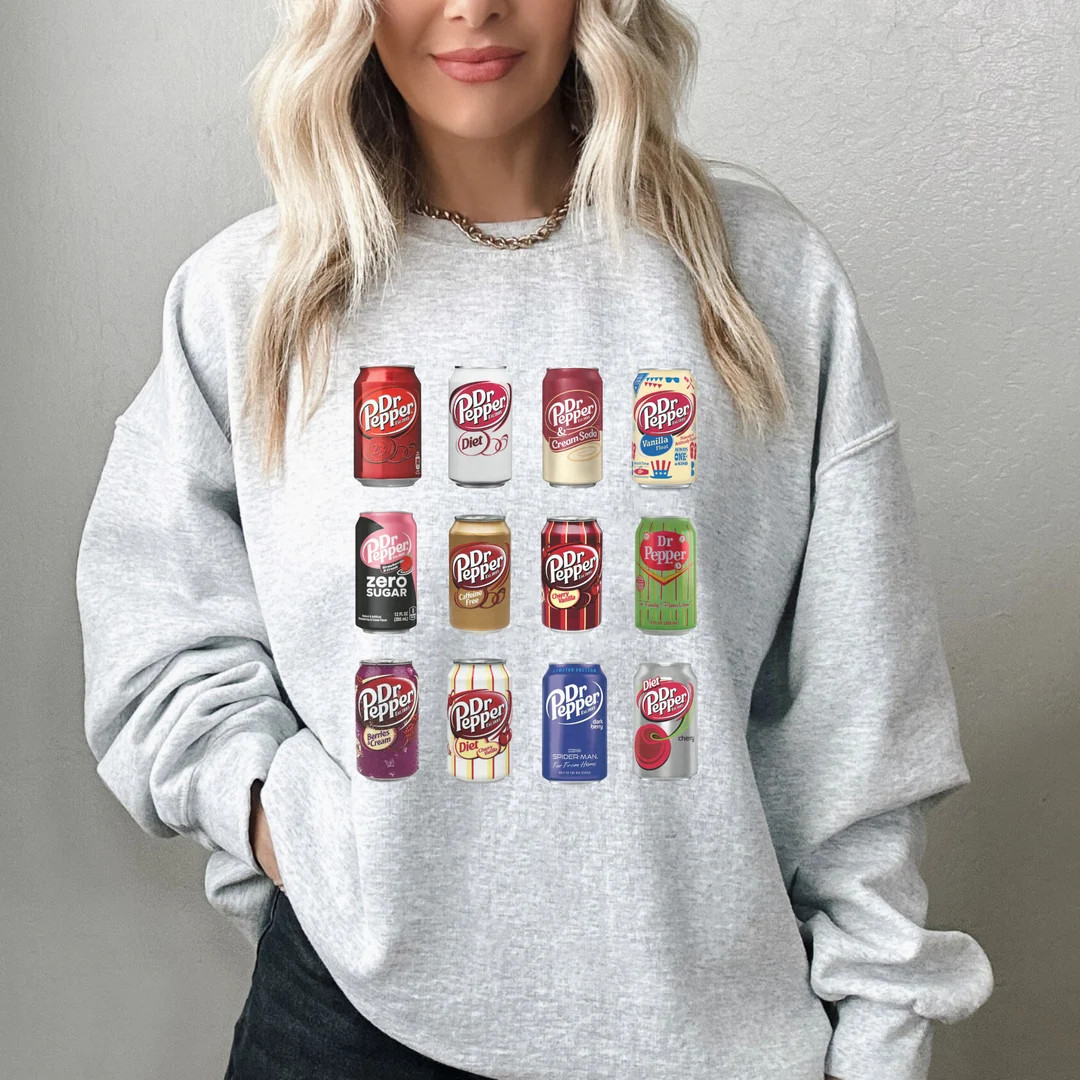 Dr Pepper Sweatshirt Dr. Pepper Sweatshirt Soda Sweatshirt - Etsy | Etsy (US)