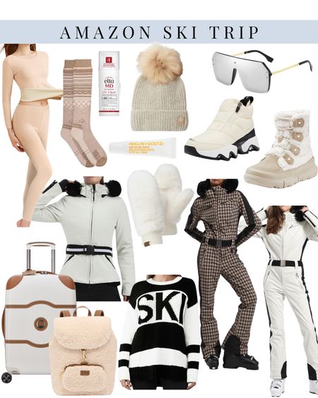 Amazon fashion / Amazon luggage / Amazon travel / ski trip outfits / mountain outfits / winter outfits / ski suits / winter boots / snow boots / winter gloves / ski socks / thermal layers

#LTKtravel #LTKstyletip #LTKSeasonal
