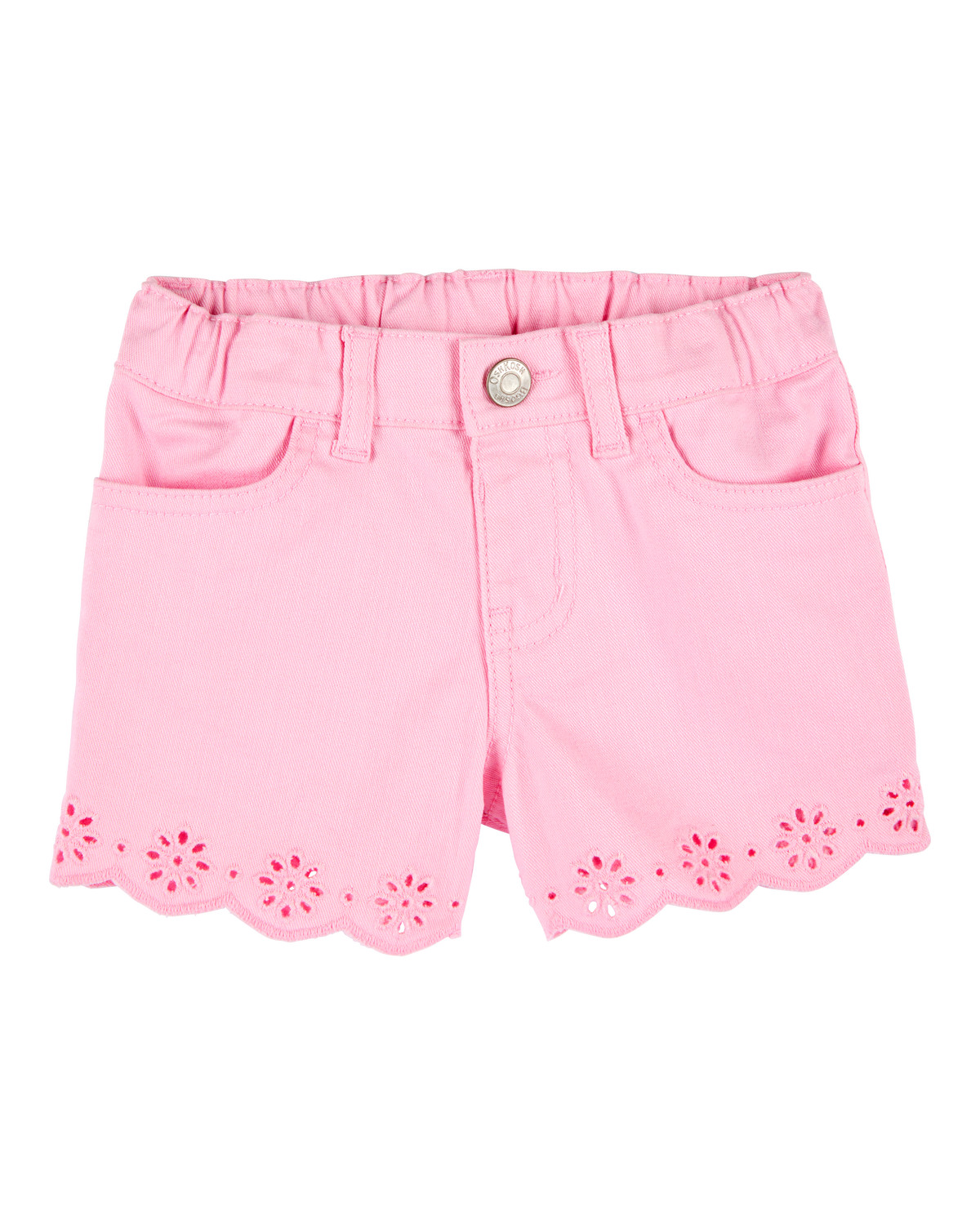 Toddler Iconic Eyelet Short - Pink | Carter's Inc