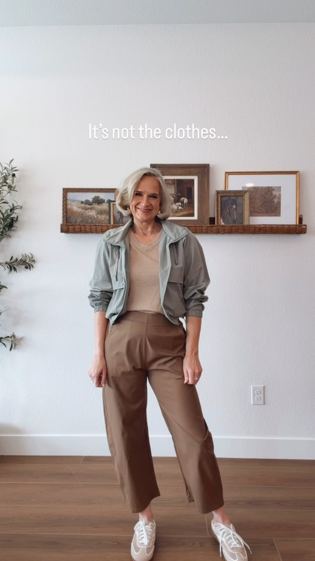 Proportion matters in midlife. Follow the rule of thirds to always look put together and chic.

Amazon, Melinda Maria, over 50, midlife style, barrel pants, slide sneakers, Walmart, everyday casual

#LTKOver40 #LTKootd