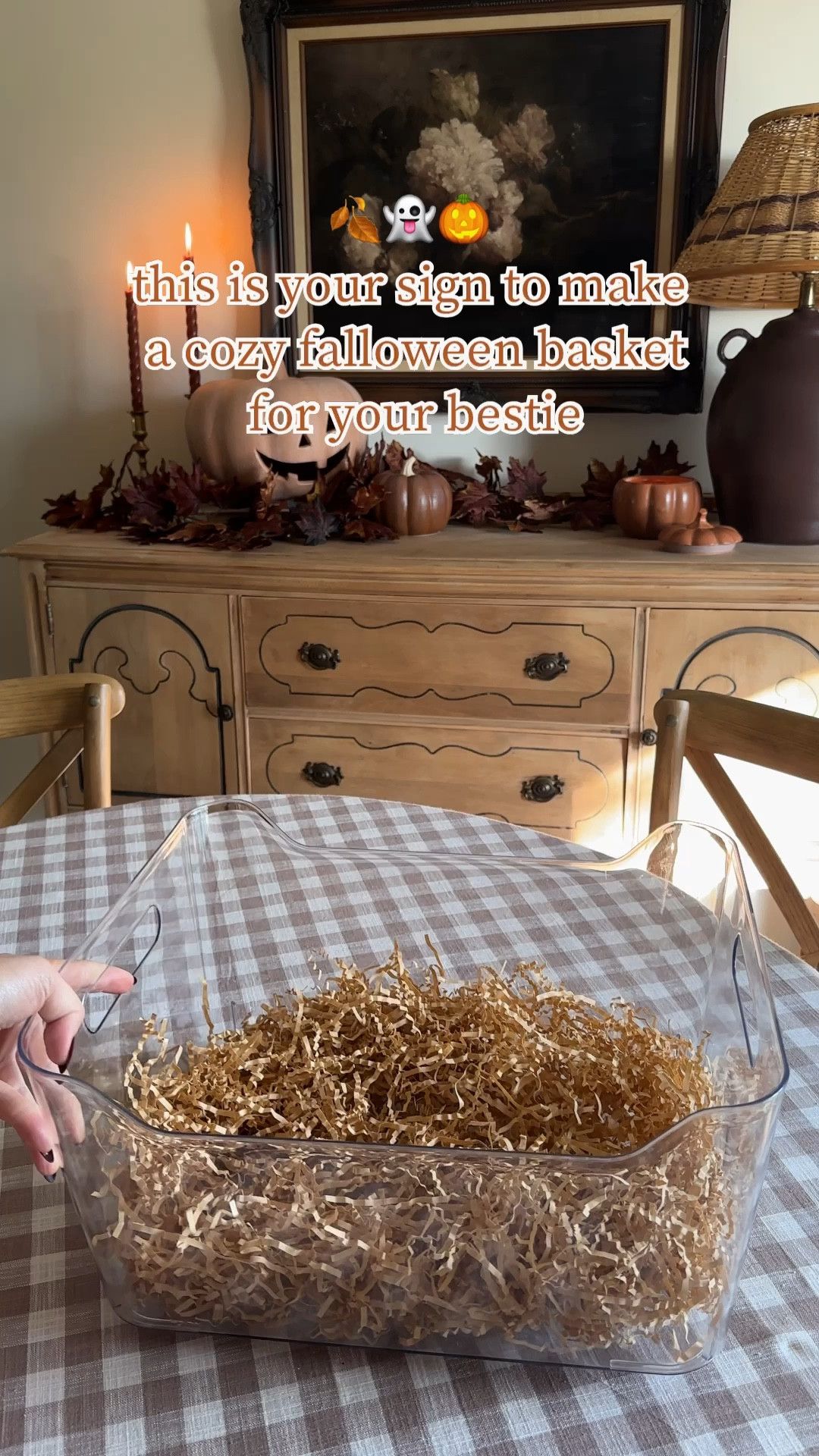 This is your sign to make a cozy falloween basket for your besties! 
.
Grab all of my favorite pieces to create the perfect spooky basket for that fall obsessed person in your life 🎃🧡🍂

#LTKSeasonal #LTKVideo #LTKHome