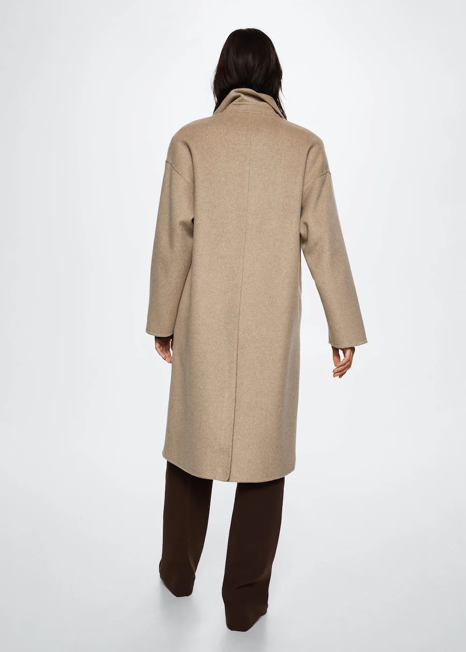Handmade oversized wool coat -  Women | Mango USA | MANGO (US)