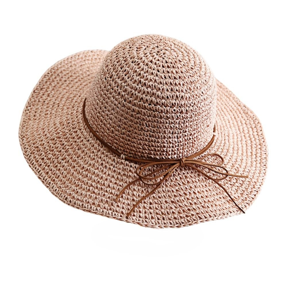 Womens Floppy Straw Sun Hat Foldable Wide Brim Summer Beach Hat Packable Roll Up Crochet Bucket H... | Amazon (US)