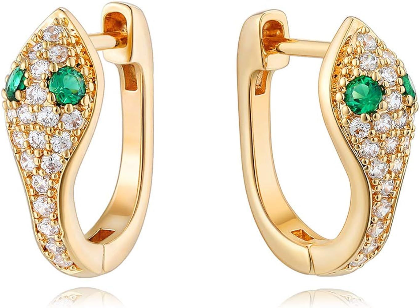 MYEARS Women Heart Earrings Gold Huggie Hoop 14K Gold Plated Small Simple Hypoallergenic Everyday Jewelry