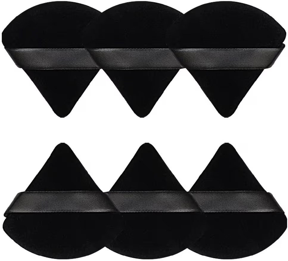 Pimoys 6 Pcs Powder Puff Face Soft Triangle Makeup Puff Velour Makeup Sponge Stocking Stuffers fo... | Amazon (US)