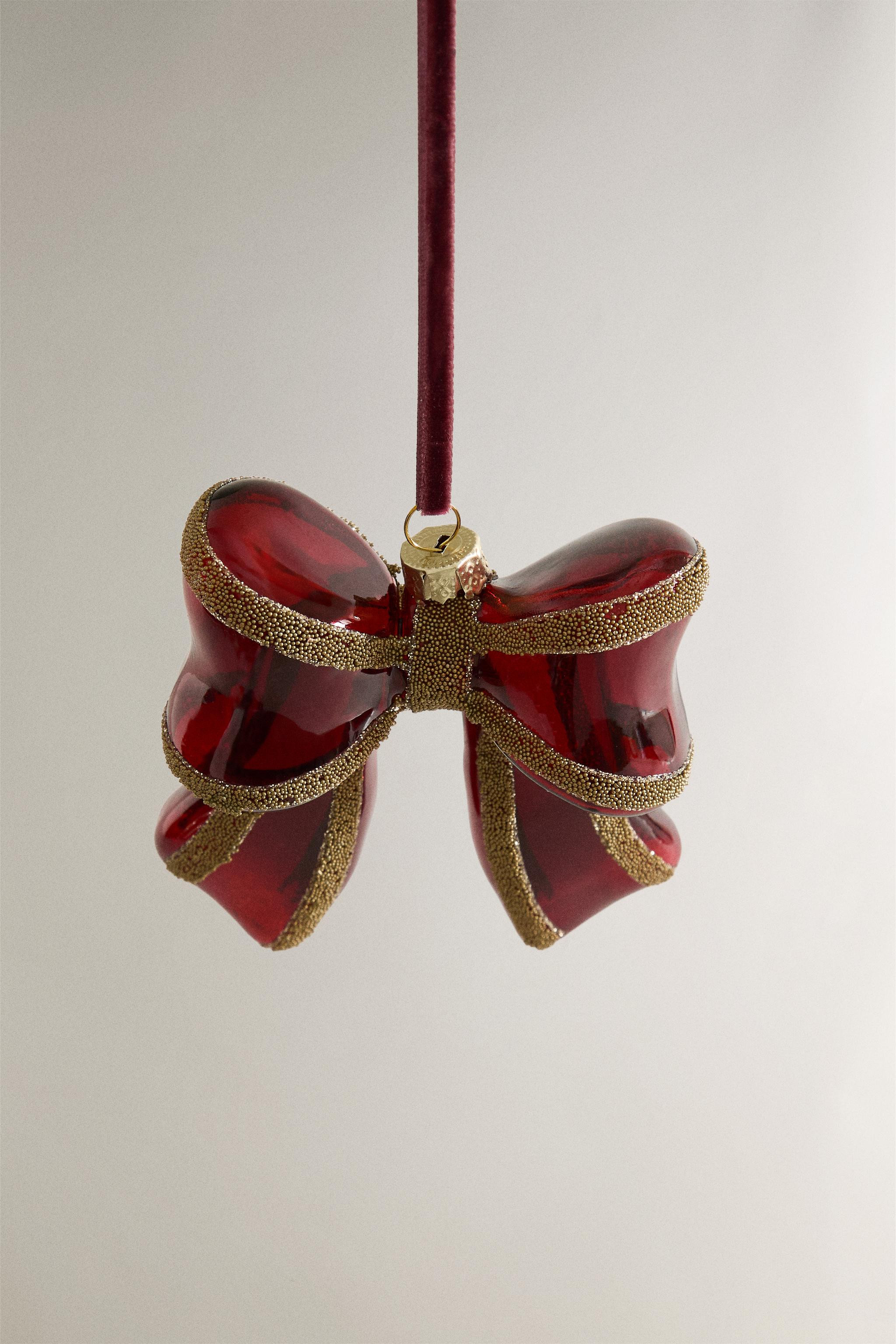 SHINY BOW CHRISTMAS TREE ORNAMENT | Zara US