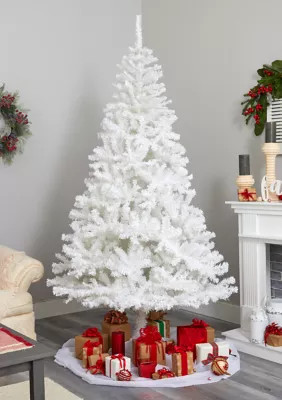 Nearly Natural White Christmas Tree | Belk