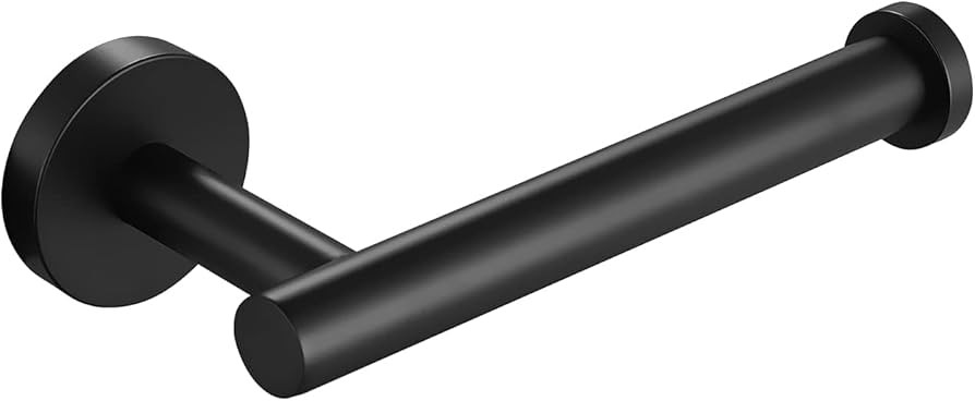 KES Black Toilet Paper Holder, Bathroom Tissue Holder Paper Roll SUS 304 Stainless Steel Wall Mount Matte Black, A2175S12-BK | Amazon (US)