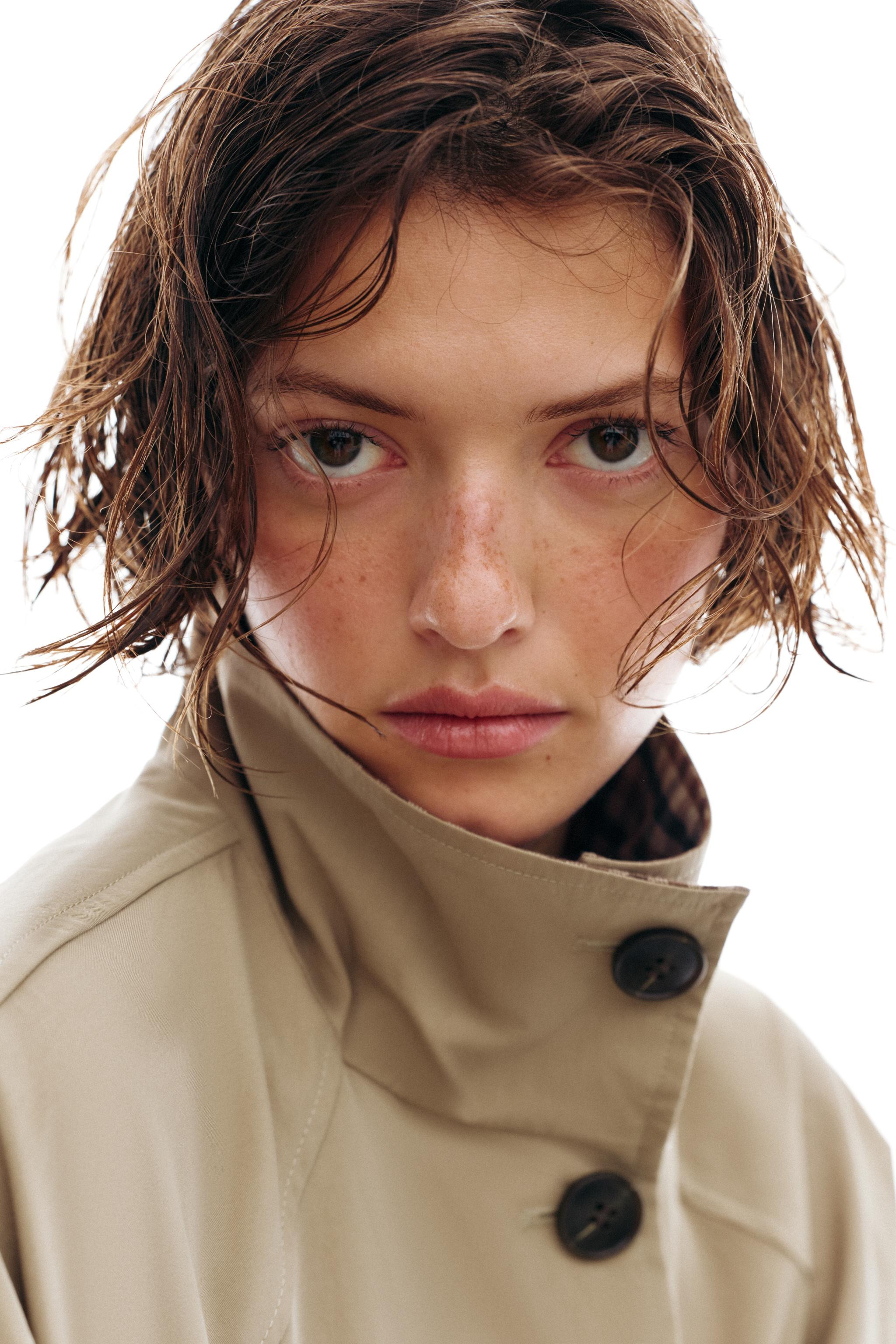 OVERSIZE TRENCH COAT WITH CHECK CUFFS | Zara FR