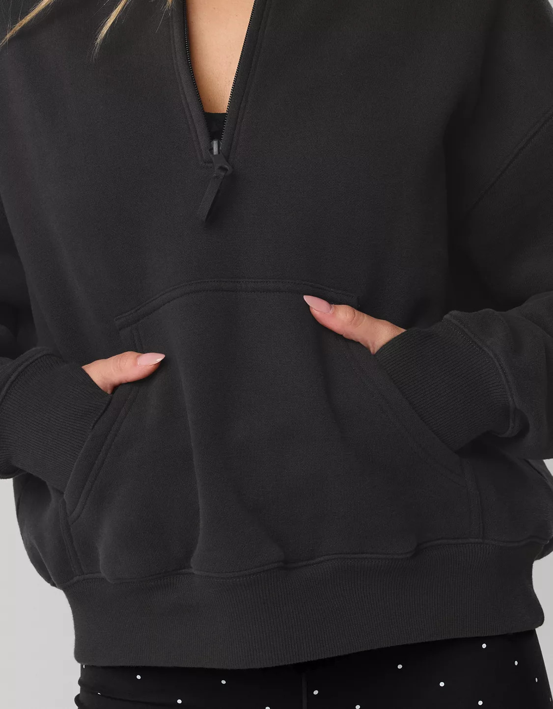 OFFLINE By Aerie Cloud Fleece Quarter Zip Sweatshirt | Aerie