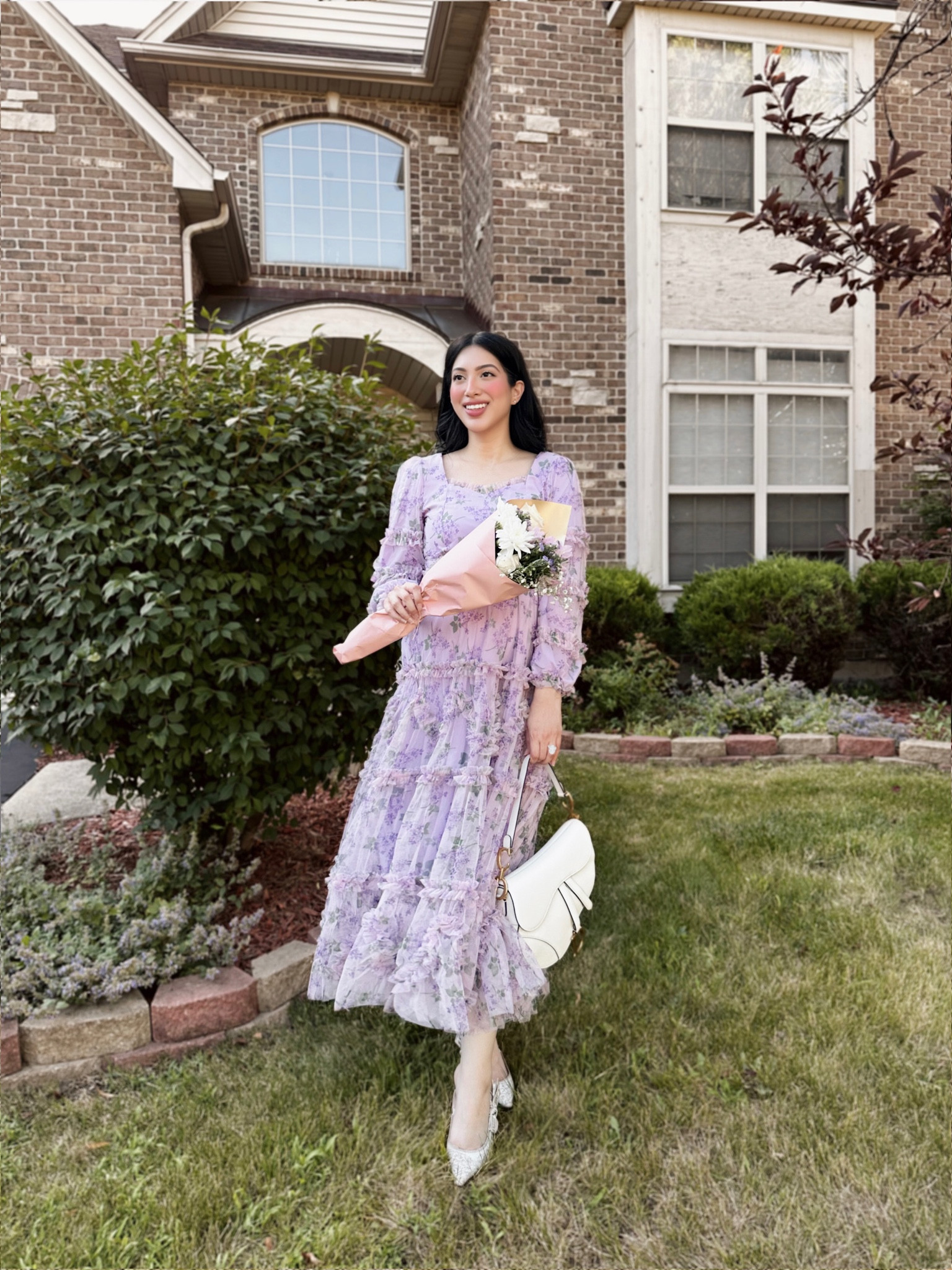 Obsessed with this dress!! Going to be wearing this long floral maxi all throughout the pregnancy because it’s so comfy and stunning! Love the lavender color which is so perfect for summer time wear! 

#LTKFindsUnder100 #LTKSummerSales #LTKBump