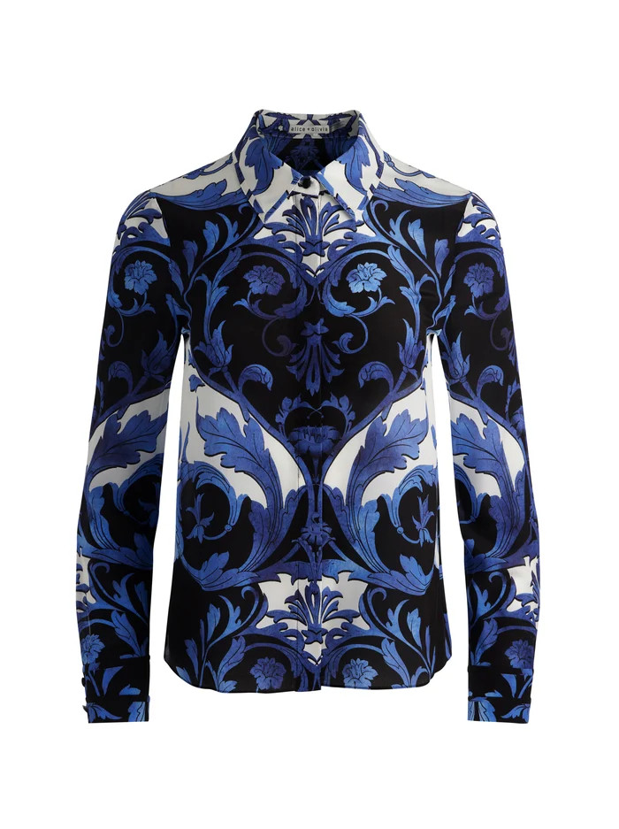 WILLA SILK BLOUSE | Alice + Olivia